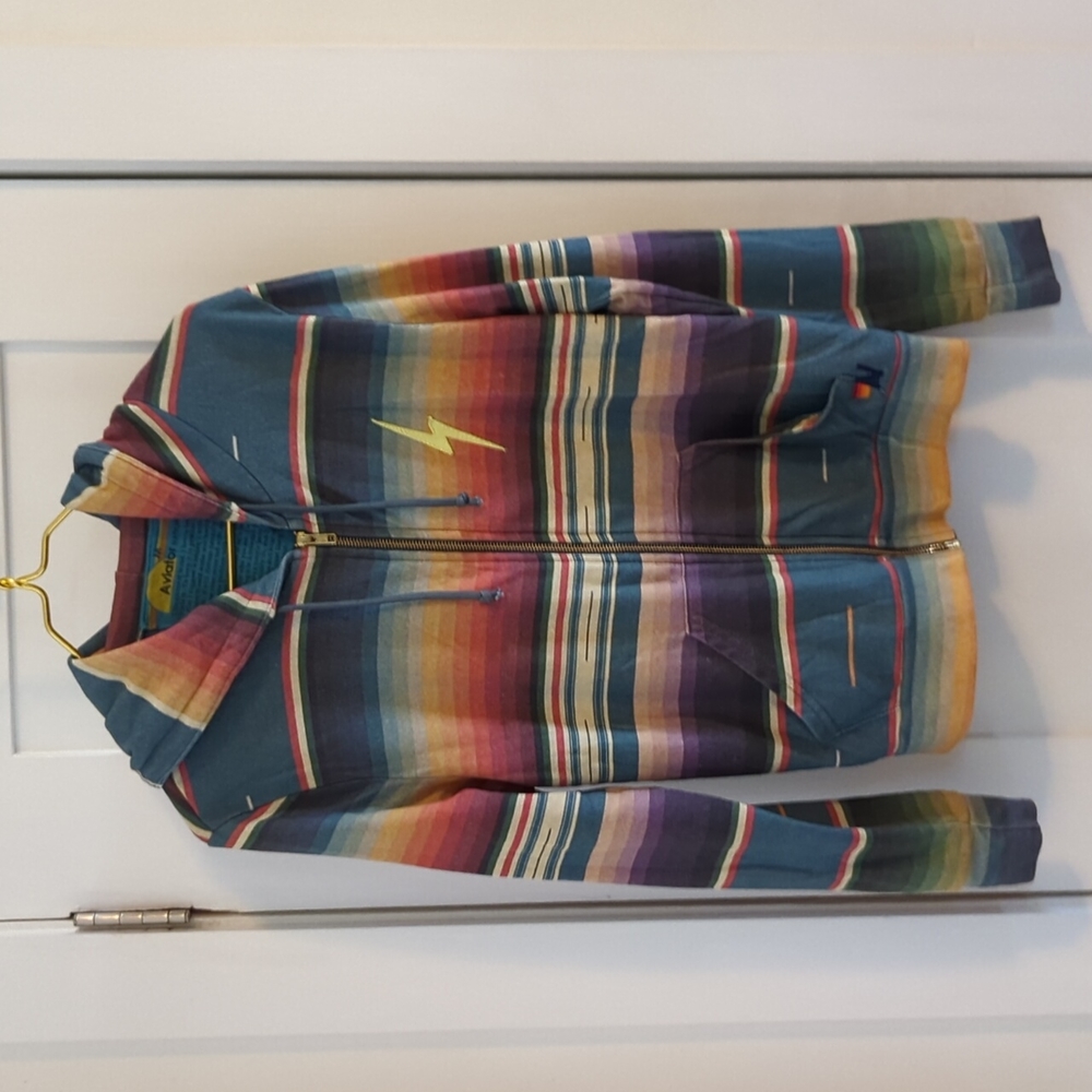 🌈💙Aviator Nation Soft Rainbow Hoodie🌈💙😎 MEDIUM